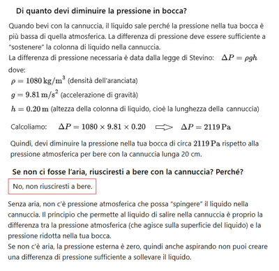 Bere con cannuccia