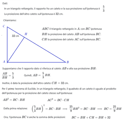 Calcolo perimetro e area triangolo rettangolo 1 