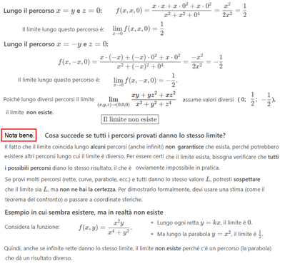 Limite per funzione in 3 variabili 2