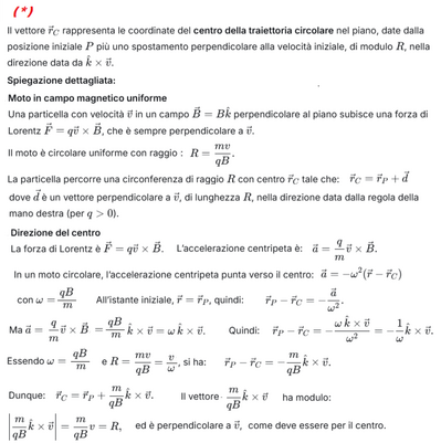 Particella carica in campo magnetico 2a 