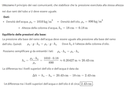 Acqua e olio