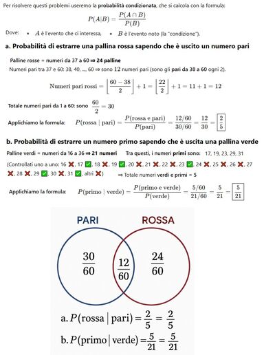 Probabilità condizionata