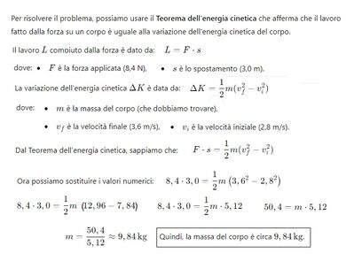 massa da determinare