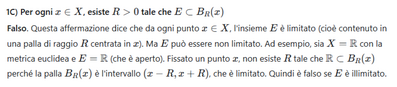 1C  Analisi di proprietà insiemistiche metriche