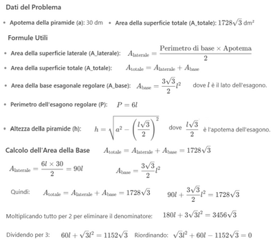 Altezza piramide 1