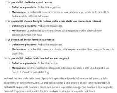 Tipi di probabilità 3