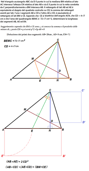 Area triangolo interno con disegno