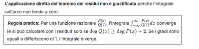 408 c  Errore nel calcolo integrale con residui 