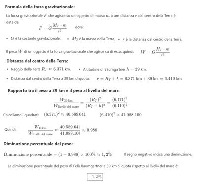 Diminuzione di peso