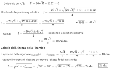 Altezza piramide 2