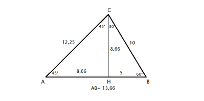 triangolo (formato da un triang  isoscele e un triang.rettangolo)