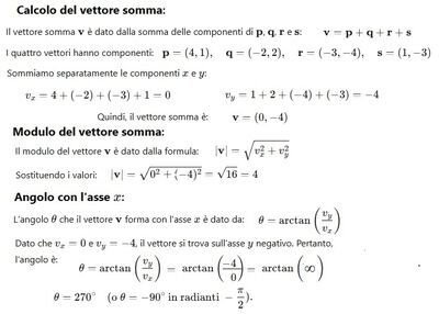 Somma vettoriale 1