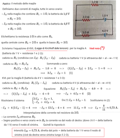 Corrente nel Circuito 1