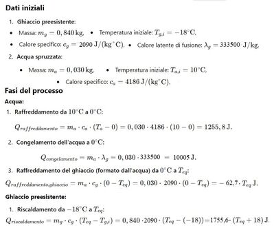Temperatura di equilibrio ghiaccio acqua 1