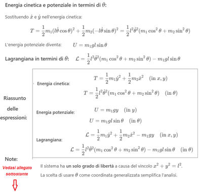 Sistema meccanico con masse e barretta 3