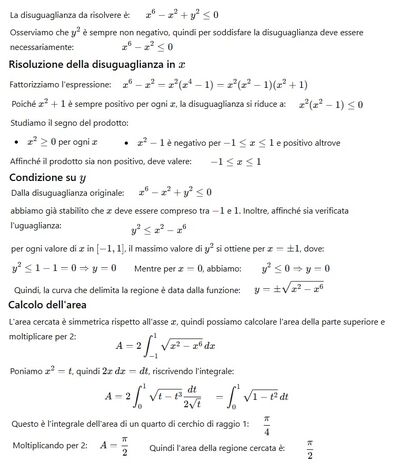 Area disuguaglianza x y 