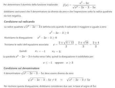 Dominio funzione irrazionale 1