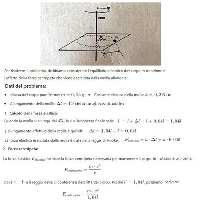 corpo che ruota collegato a molla 1