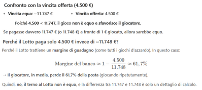 Terno al lotto gioco equo o no 2