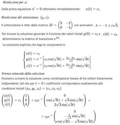 Sistema lineare parametrico soluzione def 2