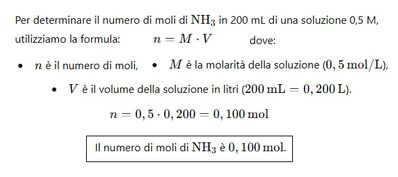 numero moli