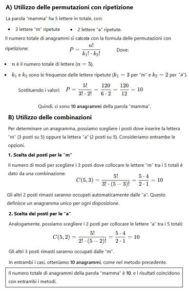 Anagramma di mamma
