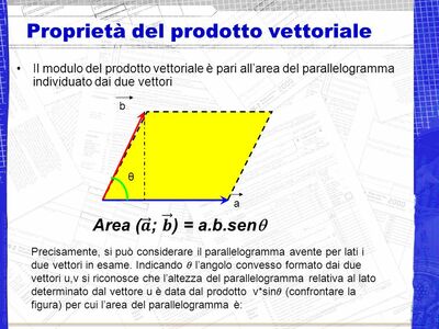 5 Proprietà del prodotto vettoriale