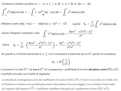 Velocità di convergenza Fourier 3 