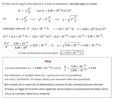 Determinazione della carica