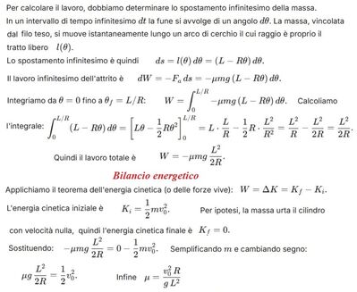 Calcolo coefficiente attrito e tempo urto cilindro 2 