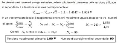 Es 68 cap 23 N A Soluzione esercizio trasformatore fisica 2