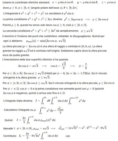integrale triplo con 2az 2 