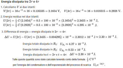 Energia dissipata nel circuito 2