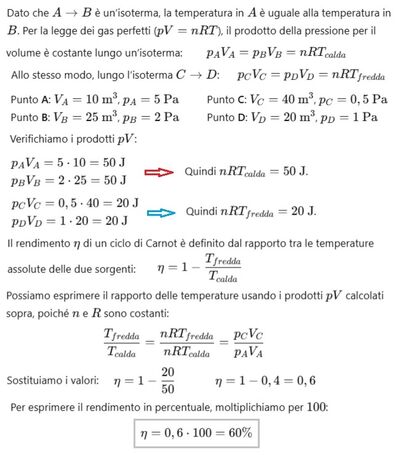 Rendimento ciclo di Carnot 2
