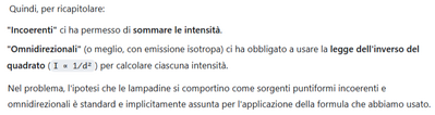 Nota integrativa Calcolo tempo esposizione fotografia con due lampade 2 
