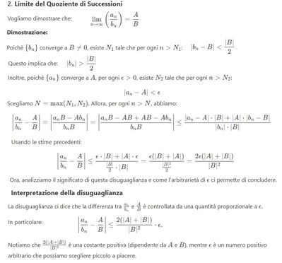 Dimostrazione limite successioni 2
