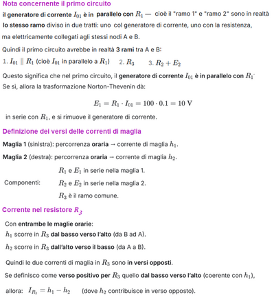 Analisi  circuito elettrico 1 