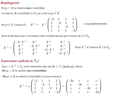 Calcolo matrice inversa 3 