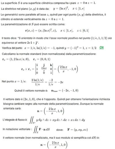 Risoluzione integrale superficie cilindrica 1