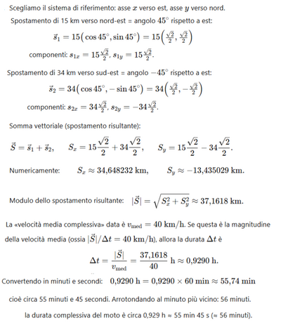 Esercizio fisica vettori 1 