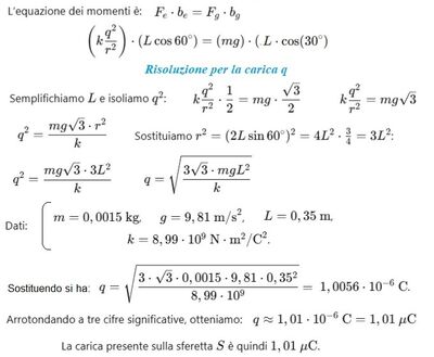 Cariche e pendolo 2