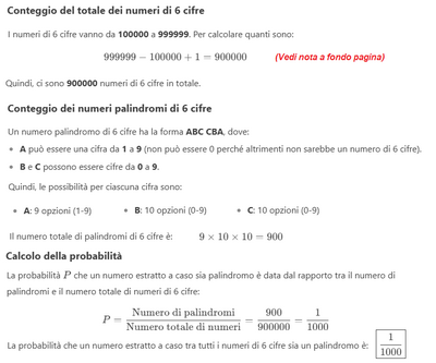 Numeri palindromi di 6 cifre 1