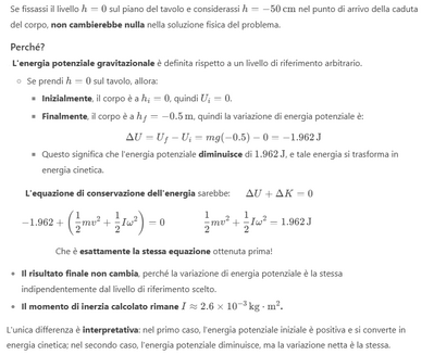 Calcolo momento d'inerzia disco 2