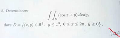 Es 2 Formula di gauss greenn – Domande – SOS 