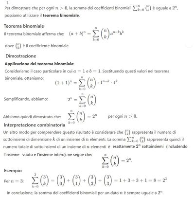 Coefficiente binomiale