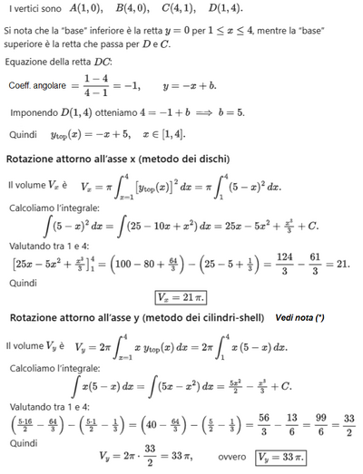 Volume solido generato da trapezio 1