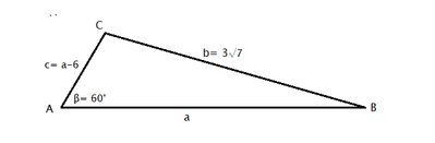 triangolo con teorema di Carnot