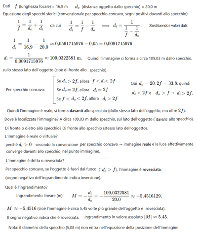 Immagine specchio concavo  