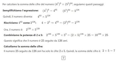 Somma delle cifre di un numero