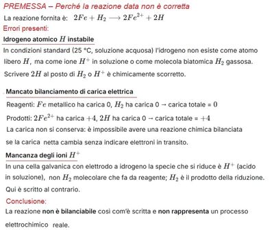 Calcolo costante equilibrio reazione redox versioni corrette 1